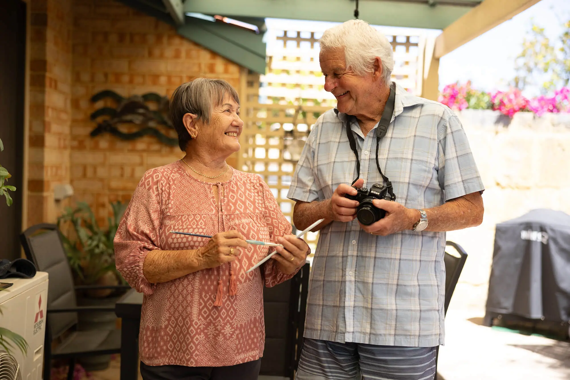 smiling couple