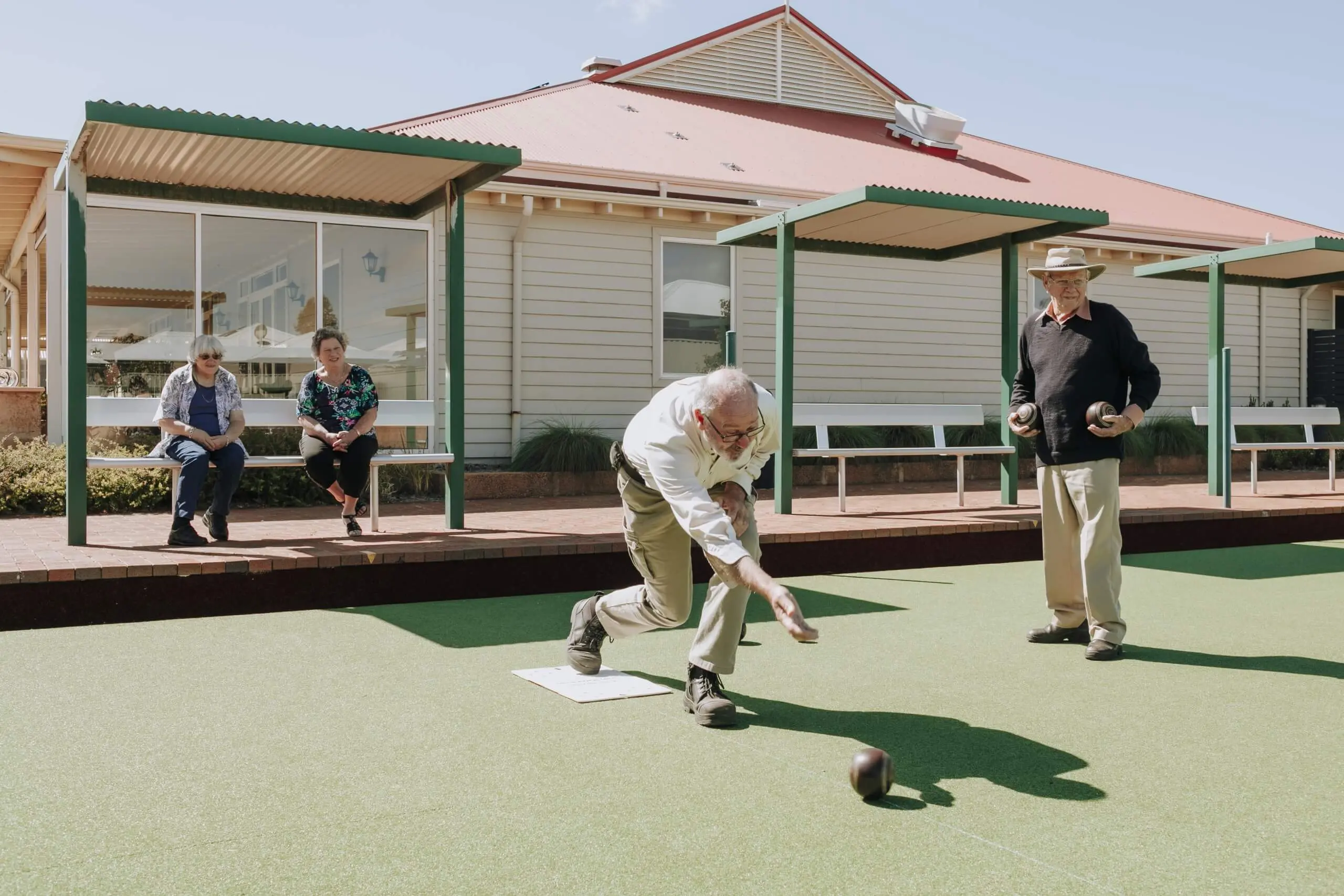 Retirees playing lawn bowls | ST Ives